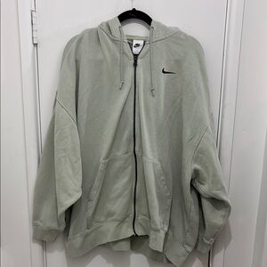 Nike Gray Zip-Up Hoodie